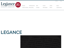Tablet Screenshot of legance.it