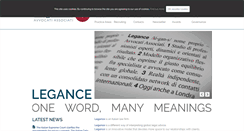 Desktop Screenshot of legance.com