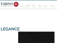 Tablet Screenshot of legance.com